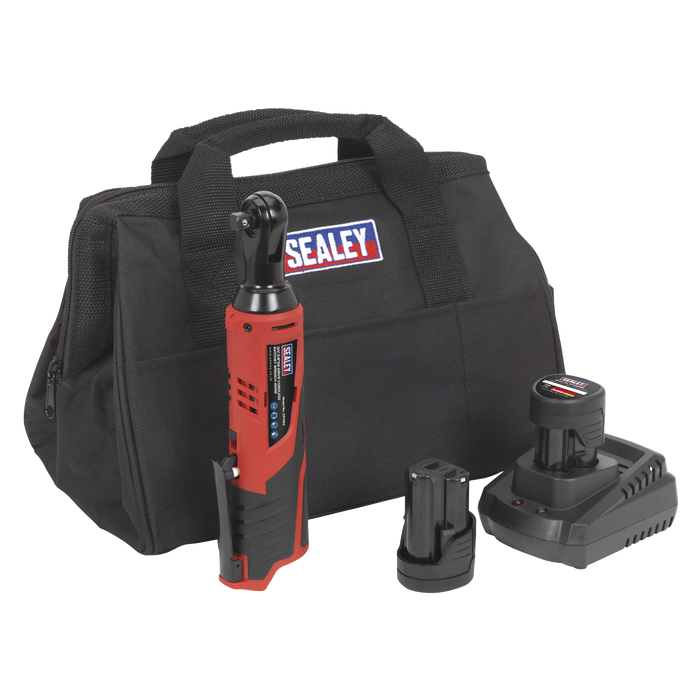 SV12 Series 3/8"Sq Drive Cordless Ratchet Wrench Kit 12V 2Ah - 2 Batteries | CP1202KIT