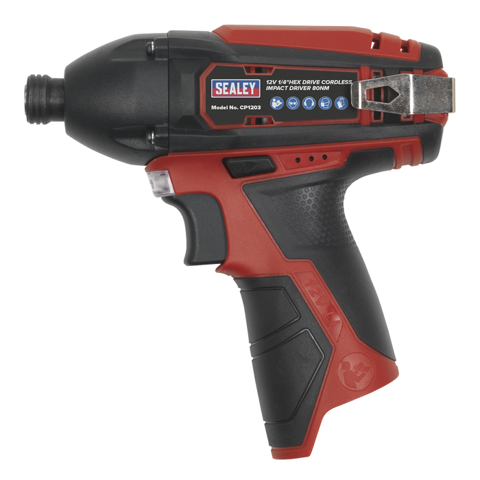 SV12 Series 1/4"Hex Drive Cordless Impact Driver 12V - Body Only | CP1203