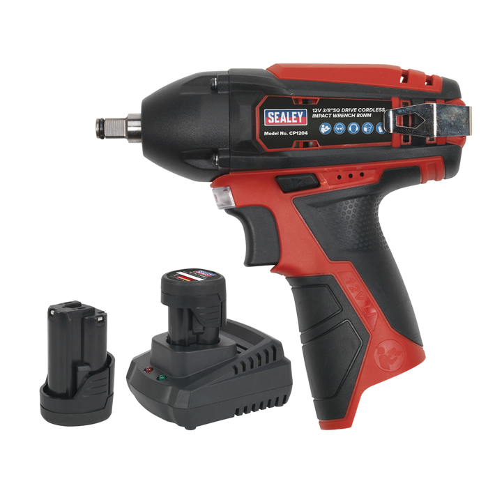 SV12 Series 3/8"Sq Drive Cordless Impact Wrench Kit 12V 2Ah - 2 Batteries | CP1204KIT