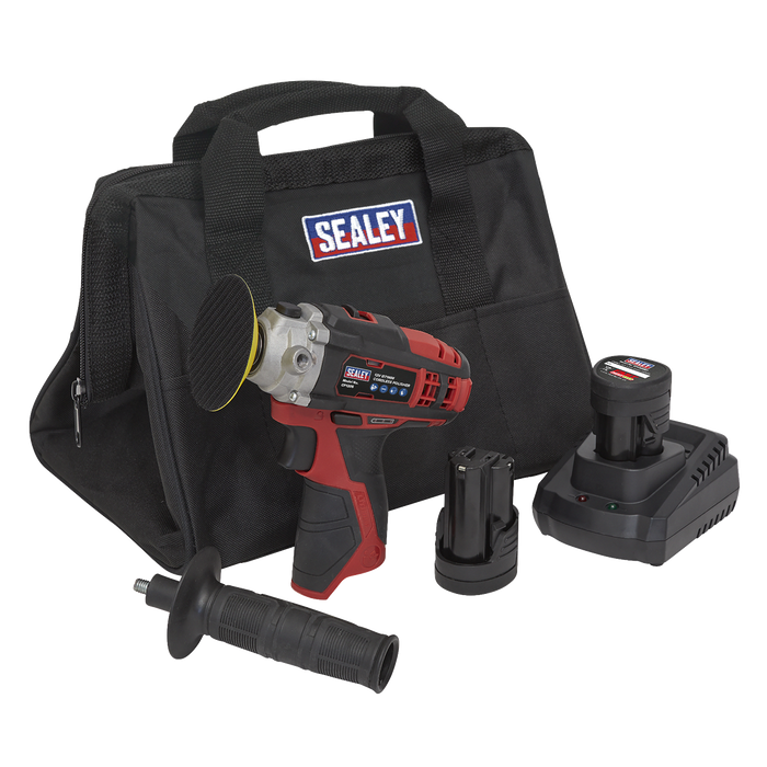 SV12 Series 71mm Cordless Polisher Kit 12V 2Ah - 2 Batteries | CP1205KIT