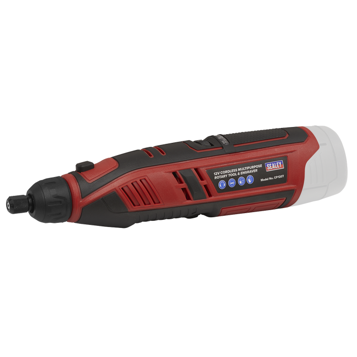 SV12 Series Cordless Multipurpose Rotary Tool & Engraver Kit 49pc 12V 2Ah - 2 Batteries | CP1207KIT