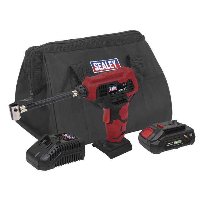 SV20 Series Cordless Tyre Inflator Kit 20V 2Ah | CP20VAPKIT1