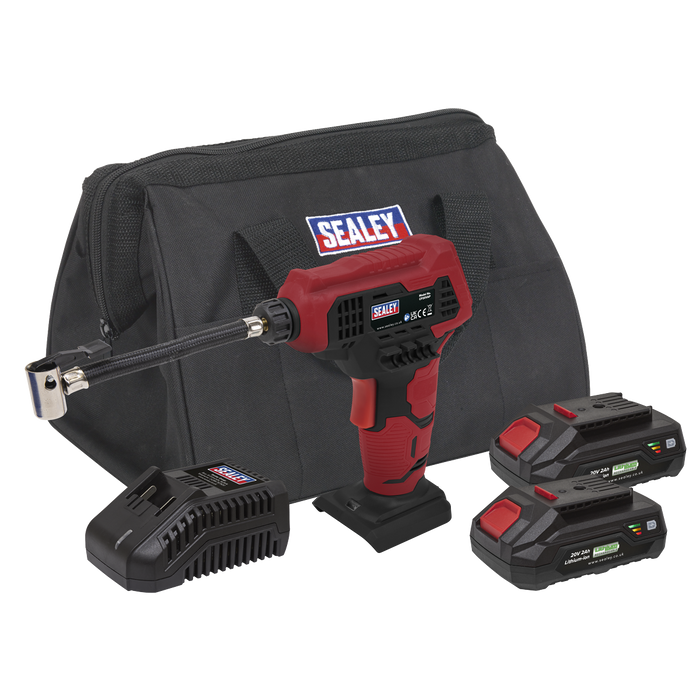 SV20 Series Cordless Tyre Inflator Kit 20V 2Ah - 2 Batteries | CP20VAPKIT