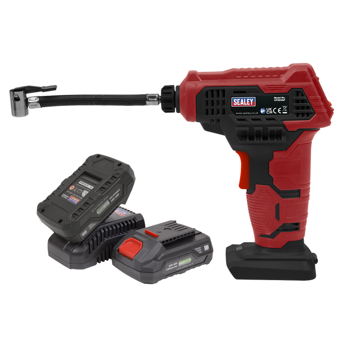 SV20 Series Cordless Tyre Inflator Kit 20V 2Ah - 2 Batteries | CP20VAPKIT