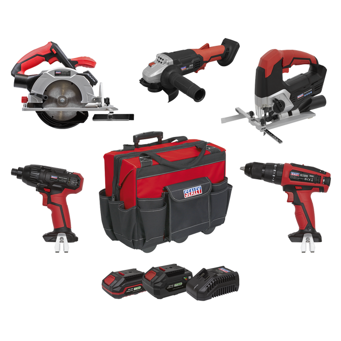 5 x SV20 Series Cordless Power Tool Kit 20V - 2 Batteries | CP20VCOMBO13
