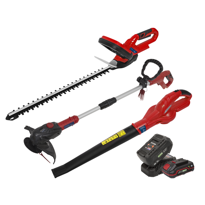 3 x SV20 Series Cordless Garden Power Tool Kit 20V - 2 Batteries | CP20VCOMBO6