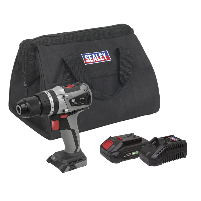 Premier SV20 Series 13mm Brushless Cordless Combi Drill Kit 20V 2Ah | CP20VDDXKIT1