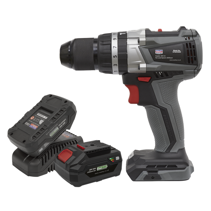 Premier SV20 Series 13mm Brushless Cordless Combi Drill Kit 20V - 2 Batteries | CP20VDDXKIT