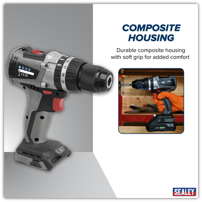 Premier SV20 Series 13mm Brushless Cordless Combi Drill 20V - Body Only | CP20VDDX