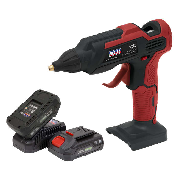 SV20 Series Cordless Glue Gun Kit 20V 2Ah - 2 Batteries | CP20VGGKIT