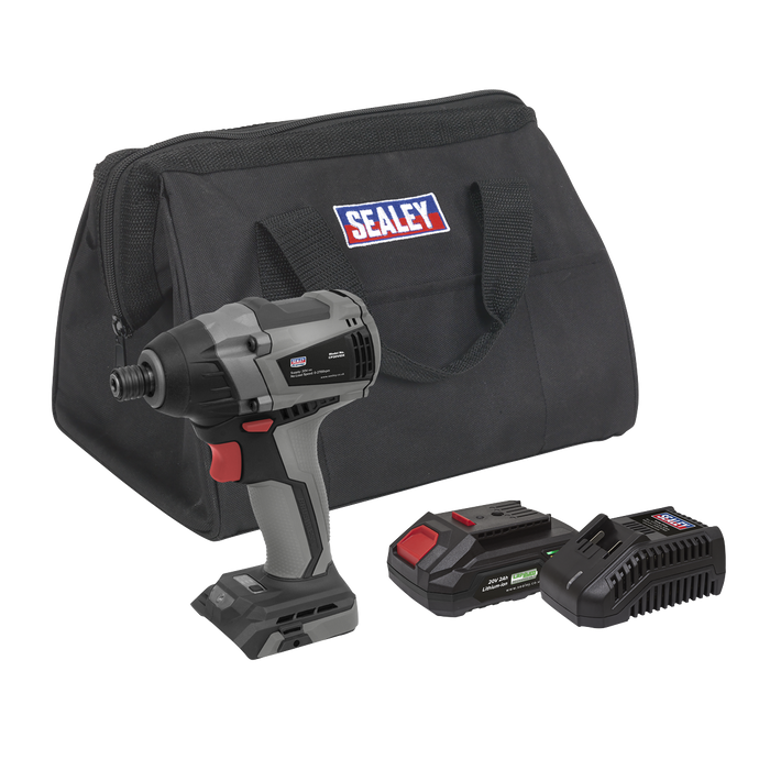 Premier SV20 Series 1/4"Hex Brushless Cordless Impact Driver Kit 20V 2Ah | CP20VIDXKIT1