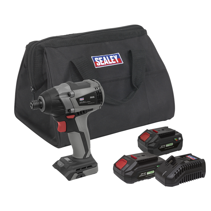 Premier SV20 Series 1/4"Hex Brushless Cordless Impact Driver Kit 20V - 2 Batteries | CP20VIDXKIT
