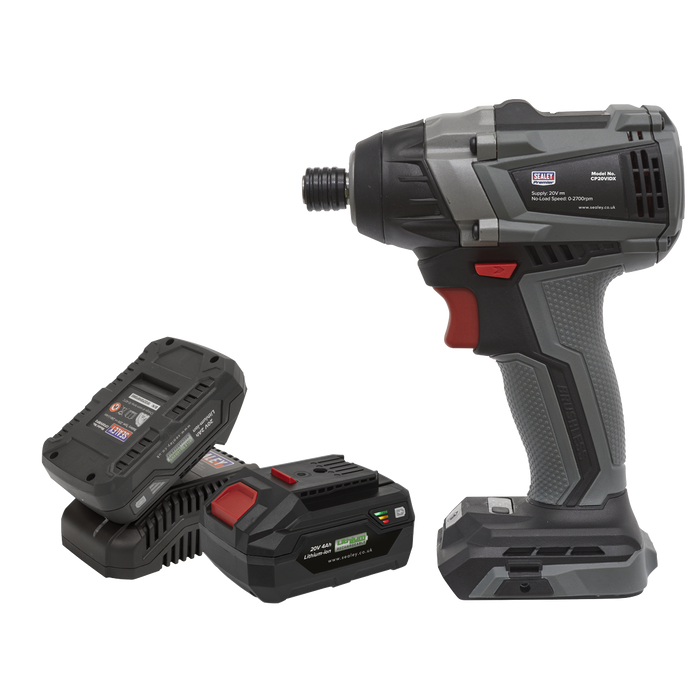 Premier SV20 Series 1/4"Hex Brushless Cordless Impact Driver Kit 20V - 2 Batteries | CP20VIDXKIT