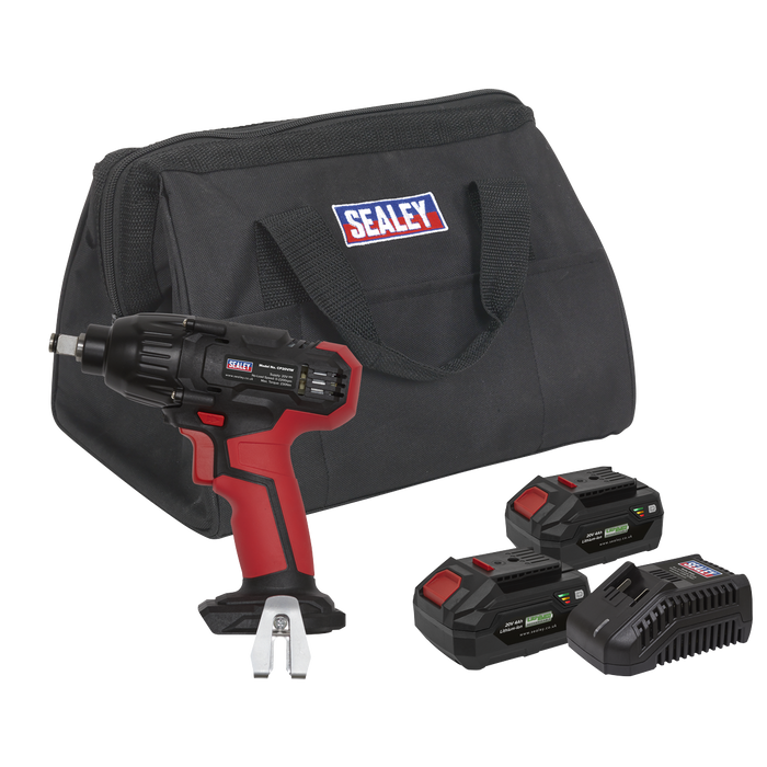 SV20 Series 1/2"Sq Drive Impact Wrench Kit 20V 4Ah - 2 Batteries | CP20VIWKIT