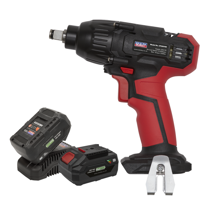SV20 Series 1/2"Sq Drive Impact Wrench Kit 20V 4Ah - 2 Batteries | CP20VIWKIT