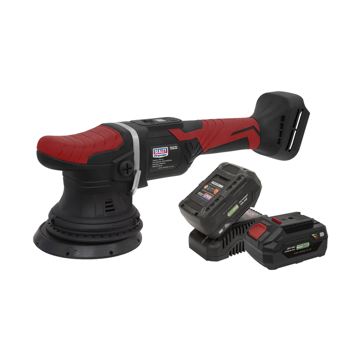 Premier SV20 Series 125mm Cordless Orbital Polisher Kit 20V 4Ah - 2 Batteries | CP20VOPKIT2