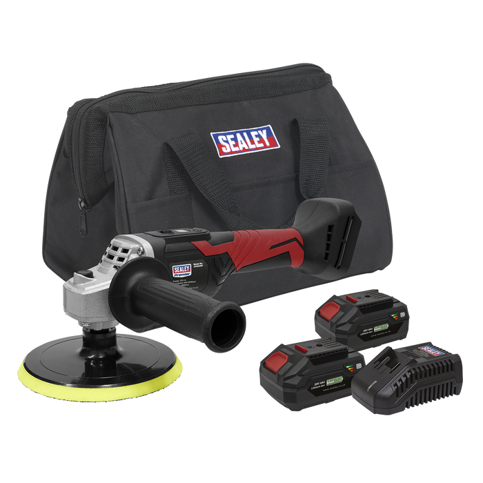 Premier SV20 Series 150mm Cordless Rotary Polisher 20V 4Ah - 2 Batteries | CP20VRPKIT2
