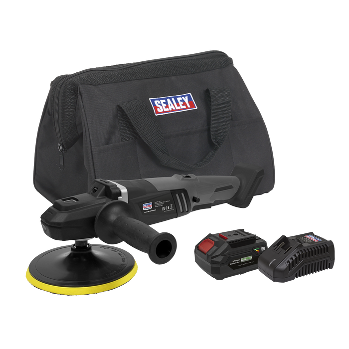 Premier SV20 Series 180mm Brushless Cordless Rotary Polisher Kit 20V 4Ah | CP20VRPXKIT1