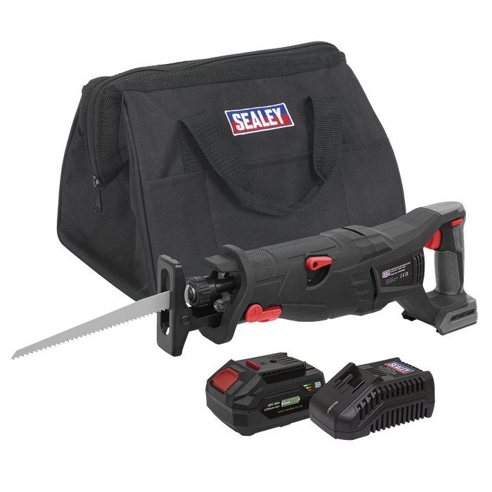 Premier SV20 Series Brushless Cordless Reciprocating Saw 20V 4Ah Kit | CP20VRSXKIT1