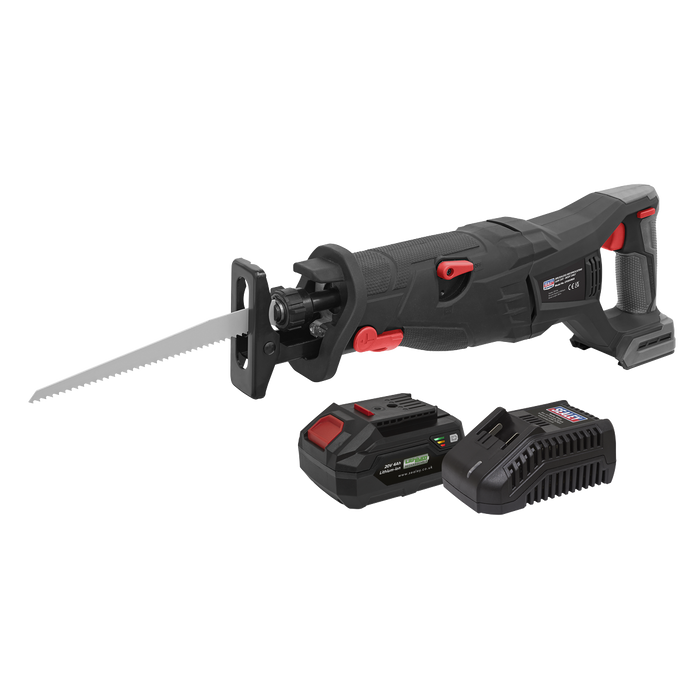 Premier SV20 Series Brushless Cordless Reciprocating Saw 20V 4Ah Kit | CP20VRSXKIT1