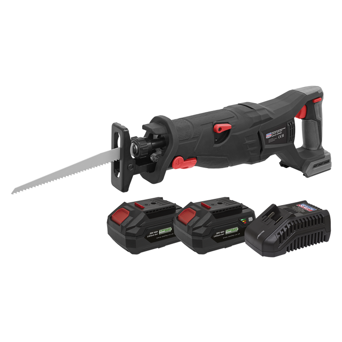 Premier SV20 Series Brushless Cordless Reciprocating Saw 20V 4Ah Kit - 2 Batteries | CP20VRSXKIT