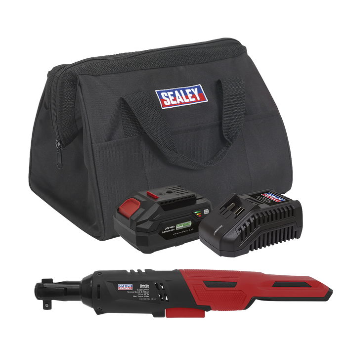 SV20 Series 3/8"Sq Drive Cordless Ratchet Wrench Kit 60Nm 20V 4Ah | CP20VRWKIT1