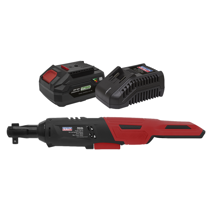 SV20 Series 3/8"Sq Drive Cordless Ratchet Wrench Kit 60Nm 20V 4Ah | CP20VRWKIT1