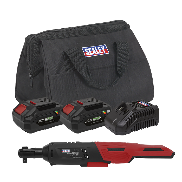 SV20 Series 3/8"Sq Drive Cordless Ratchet Wrench Kit 60Nm 20V 4Ah - 2 Batteries | CP20VRWKIT