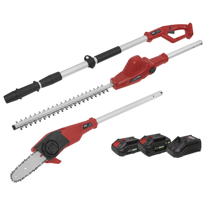 SV20 Series Cordless Telescopic Hedge Trimmer & Chainsaw Kit 20V - 2 Batteries | CP20VTPCOMBO