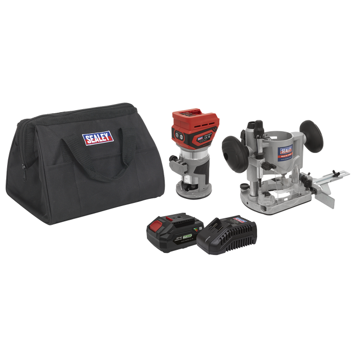 SV20 Series Cordless Trimming Router Kit 20V 4Ah | CP20VTRKIT1
