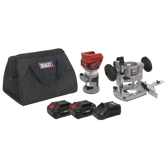 SV20 Series Cordless Trimming Router Kit 20V 4Ah - 2 Batteries | CP20VTRKIT