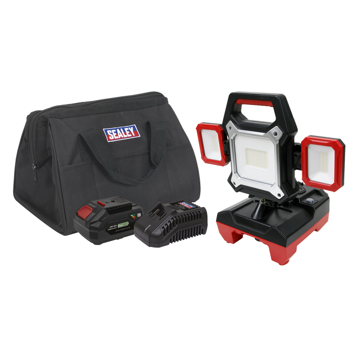 SV20 Series 2-in-1 Cordless/Corded 45W SMD LED Worklight Kit 20V 4Ah | CP20VWLKIT1