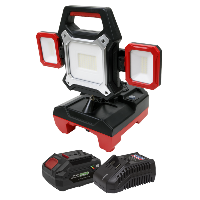 SV20 Series 2-in-1 Cordless/Corded 45W SMD LED Worklight Kit 20V 4Ah | CP20VWLKIT1