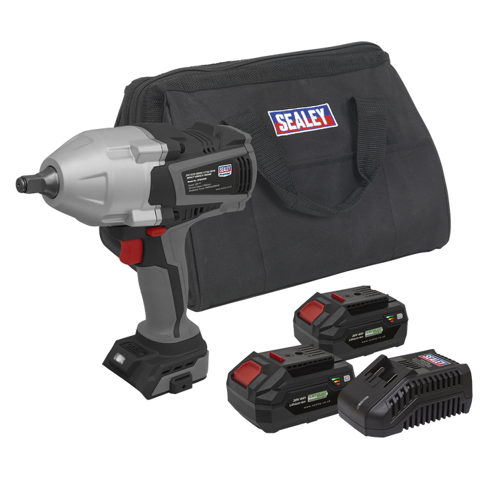 Premier SV20 Series Brushless Cordless Impact Wrench Kit 20V 4Ah - 2 Batteries | CP20VXIWKIT1