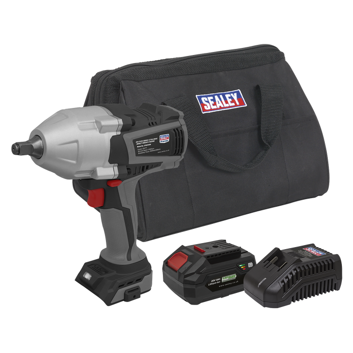Premier SV20 Series Cordless Impact Wrench Kit 20V 4Ah | CP20VXIWKIT
