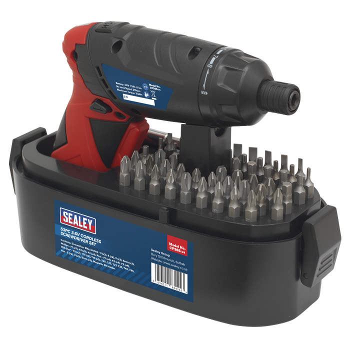 Cordless Screwdriver Set 3.6V 53pc | CP36S