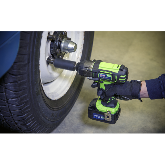 Trolley Jack & Cordless Impact Wrench Combo - Green | 2001LEHVCOMBO
