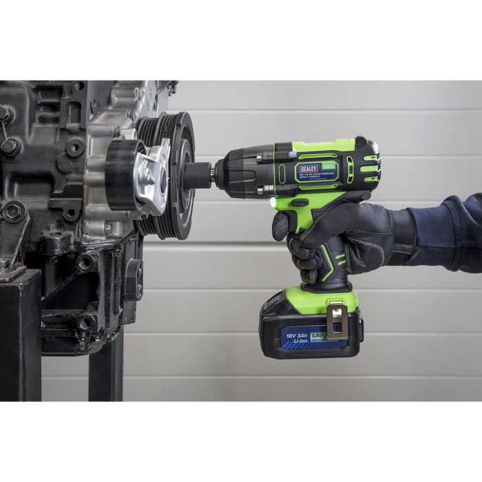 Trolley Jack & Cordless Impact Wrench Combo - Green | 2001LEHVCOMBO