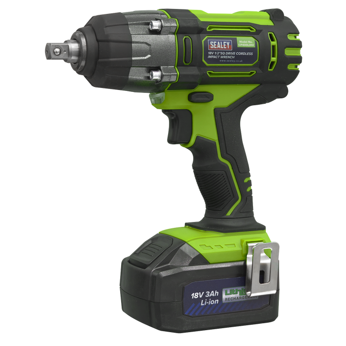 1/2"Sq Drive Hi-Vis Cordless Impact Wrench 18V 3Ah | CP400LIHV