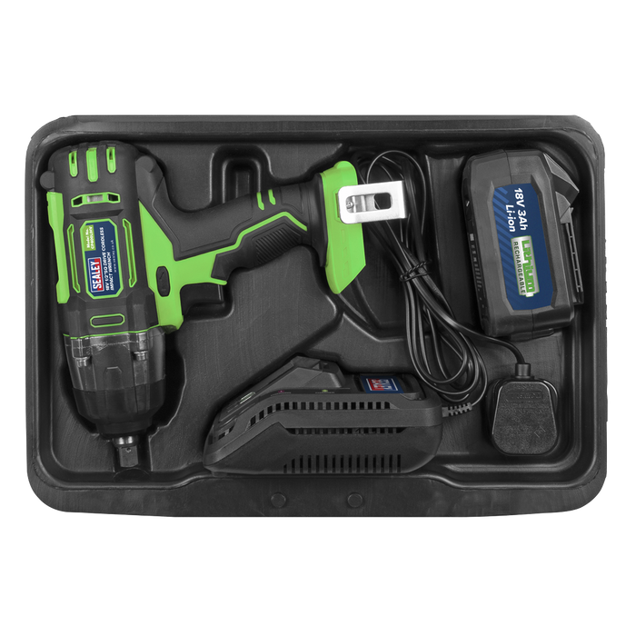 1/2"Sq Drive Hi-Vis Cordless Impact Wrench 18V 3Ah | CP400LIHV