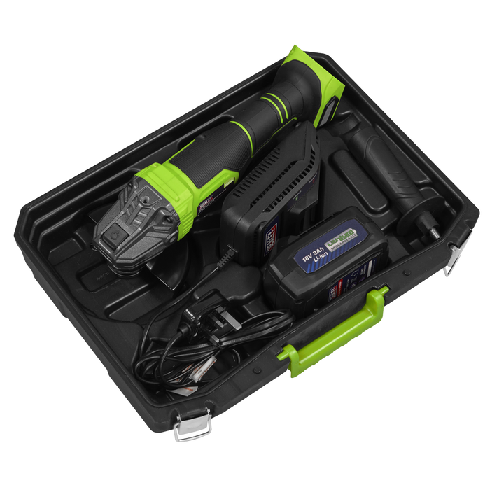 115mm Cordless Angle Grinder 18V 3Ah - Green | CP401LIHV