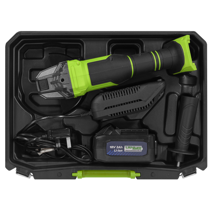 115mm Cordless Angle Grinder 18V 3Ah - Green | CP401LIHV