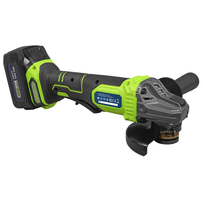 115mm Cordless Angle Grinder 18V 3Ah - Green | CP401LIHV