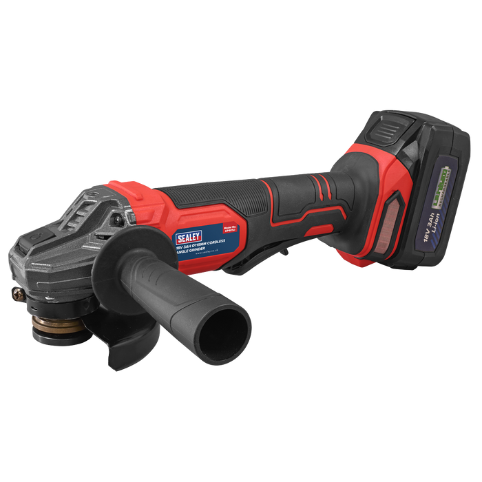 115mm Cordless Angle Grinder 18V 3Ah - Red | CP401LI