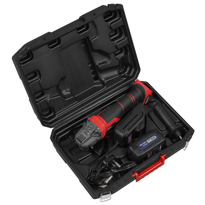 115mm Cordless Angle Grinder 18V 3Ah - Red | CP401LI