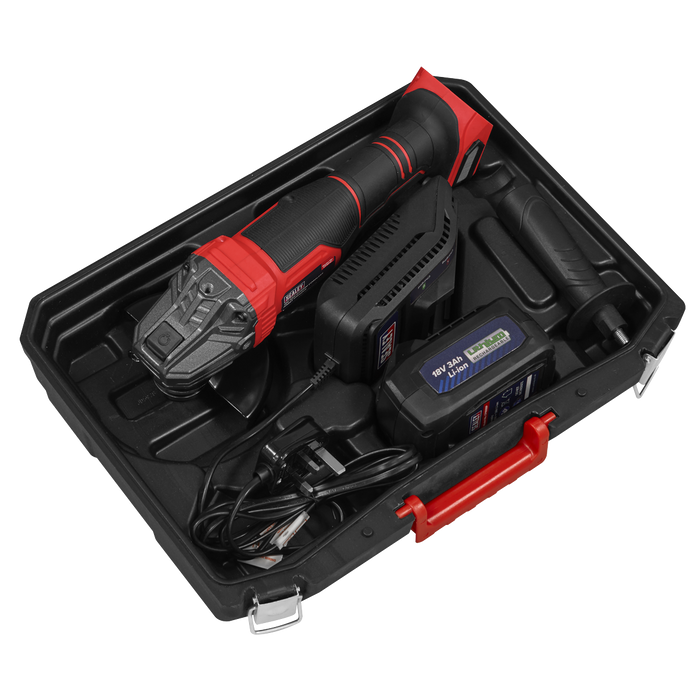 115mm Cordless Angle Grinder 18V 3Ah - Red | CP401LI