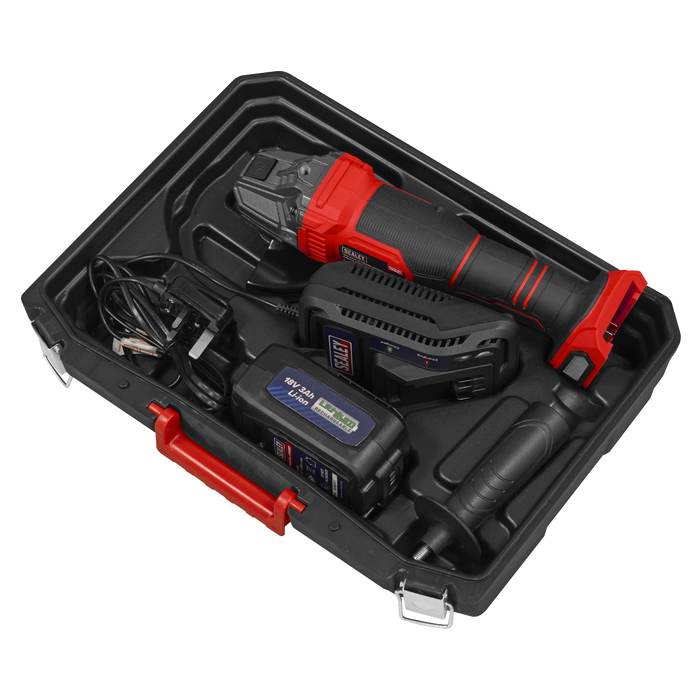 115mm Cordless Angle Grinder 18V 3Ah - Red | CP401LI