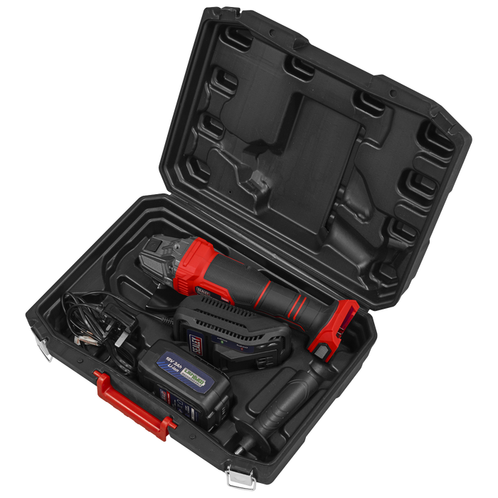 115mm Cordless Angle Grinder 18V 3Ah - Red | CP401LI