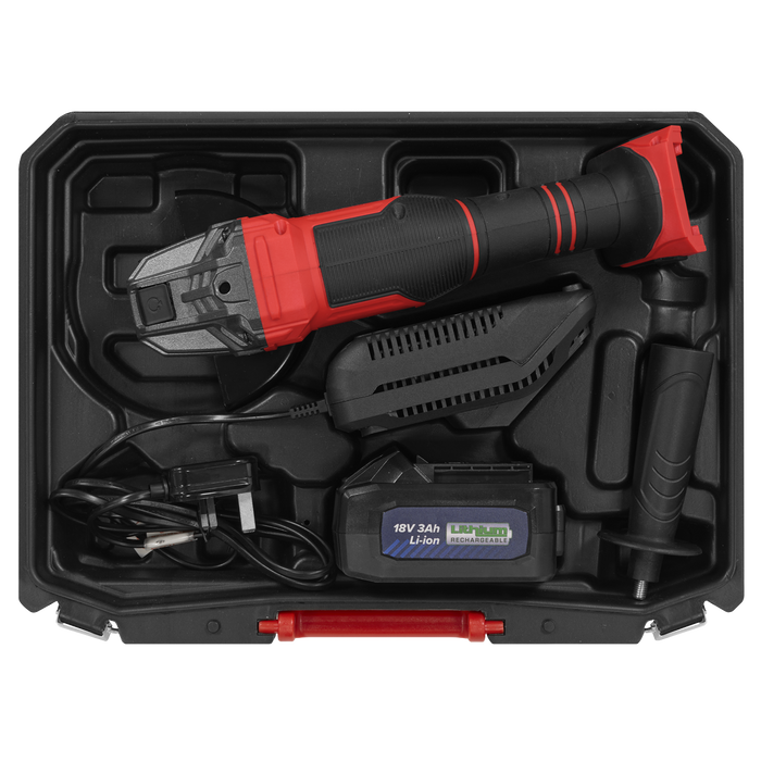 115mm Cordless Angle Grinder 18V 3Ah - Red | CP401LI