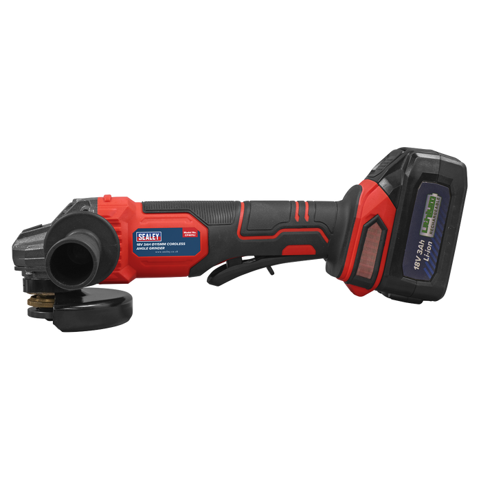 115mm Cordless Angle Grinder 18V 3Ah - Red | CP401LI